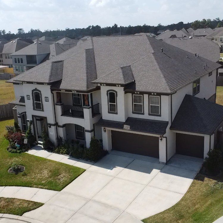 Texas home featuring a new roof install